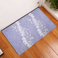 Puakenikeni and Maile Lei Rubber Doormat Purple Double Strand Lei LT9 - Polynesian Pride