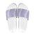 Puakenikeni and Maile Lei Slide Sandals Purple Double Strand Lei - Polynesian Pride