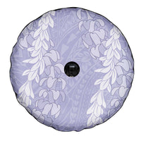 Puakenikeni and Maile Lei Spare Tire Cover Purple Double Strand Lei