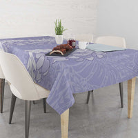 Puakenikeni and Maile Lei Tablecloth Purple Double Strand Lei