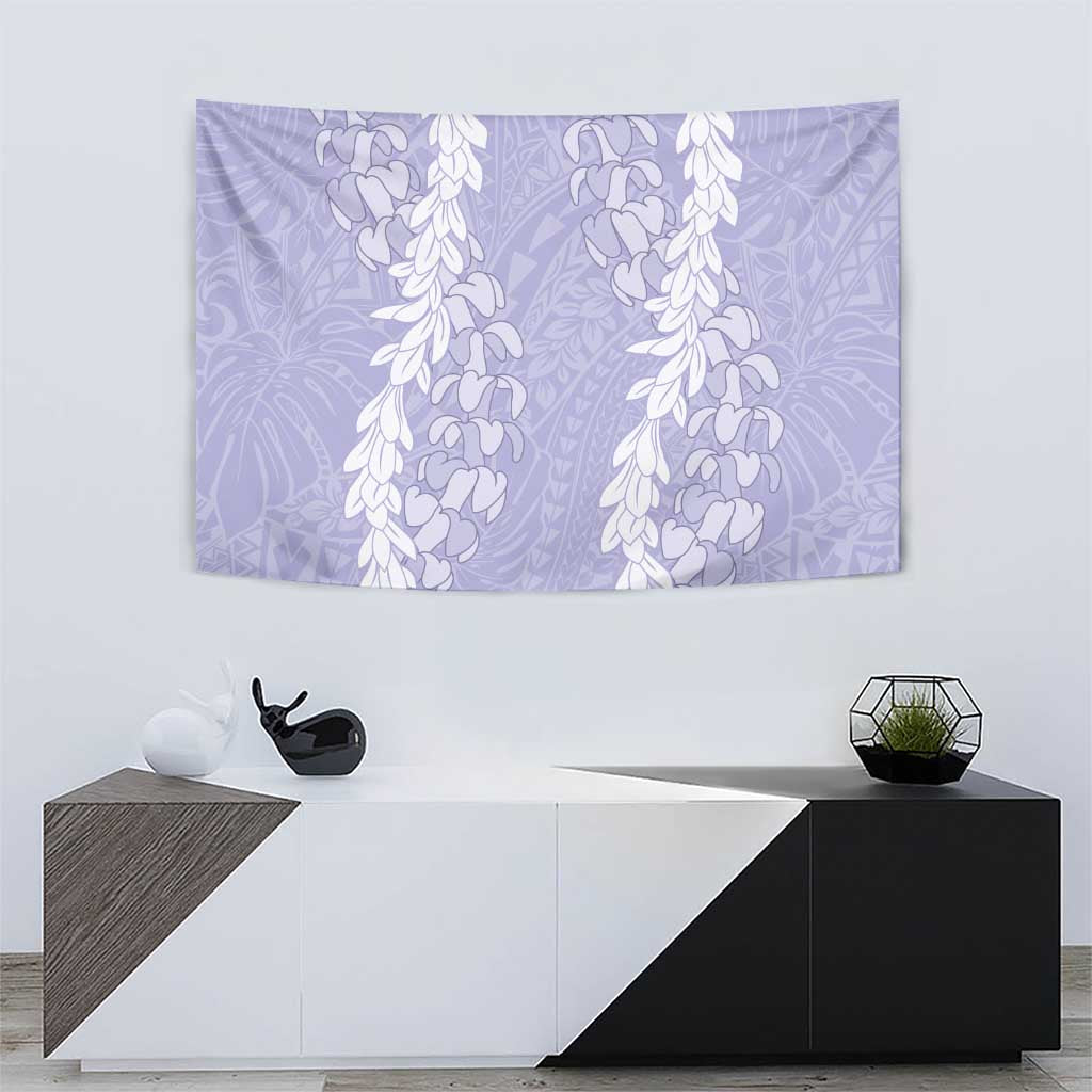 Puakenikeni and Maile Lei Tapestry Purple Double Strand Lei LT9 - Polynesian Pride