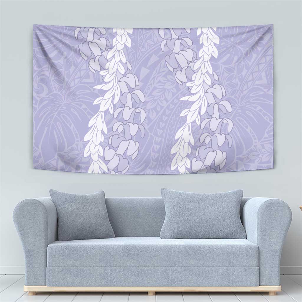 Puakenikeni and Maile Lei Tapestry Purple Double Strand Lei LT9 - Polynesian Pride