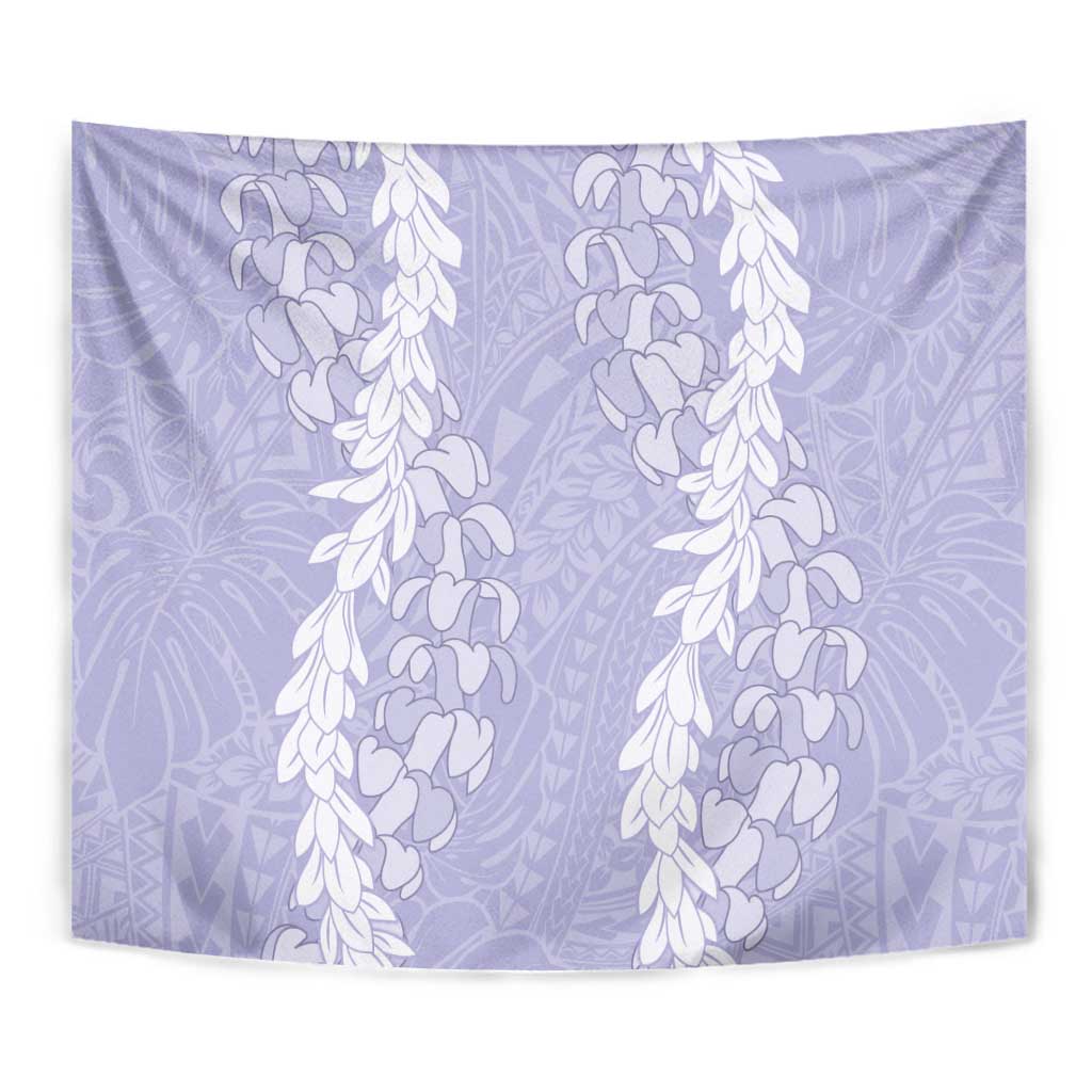 Puakenikeni and Maile Lei Tapestry Purple Double Strand Lei LT9 - Polynesian Pride