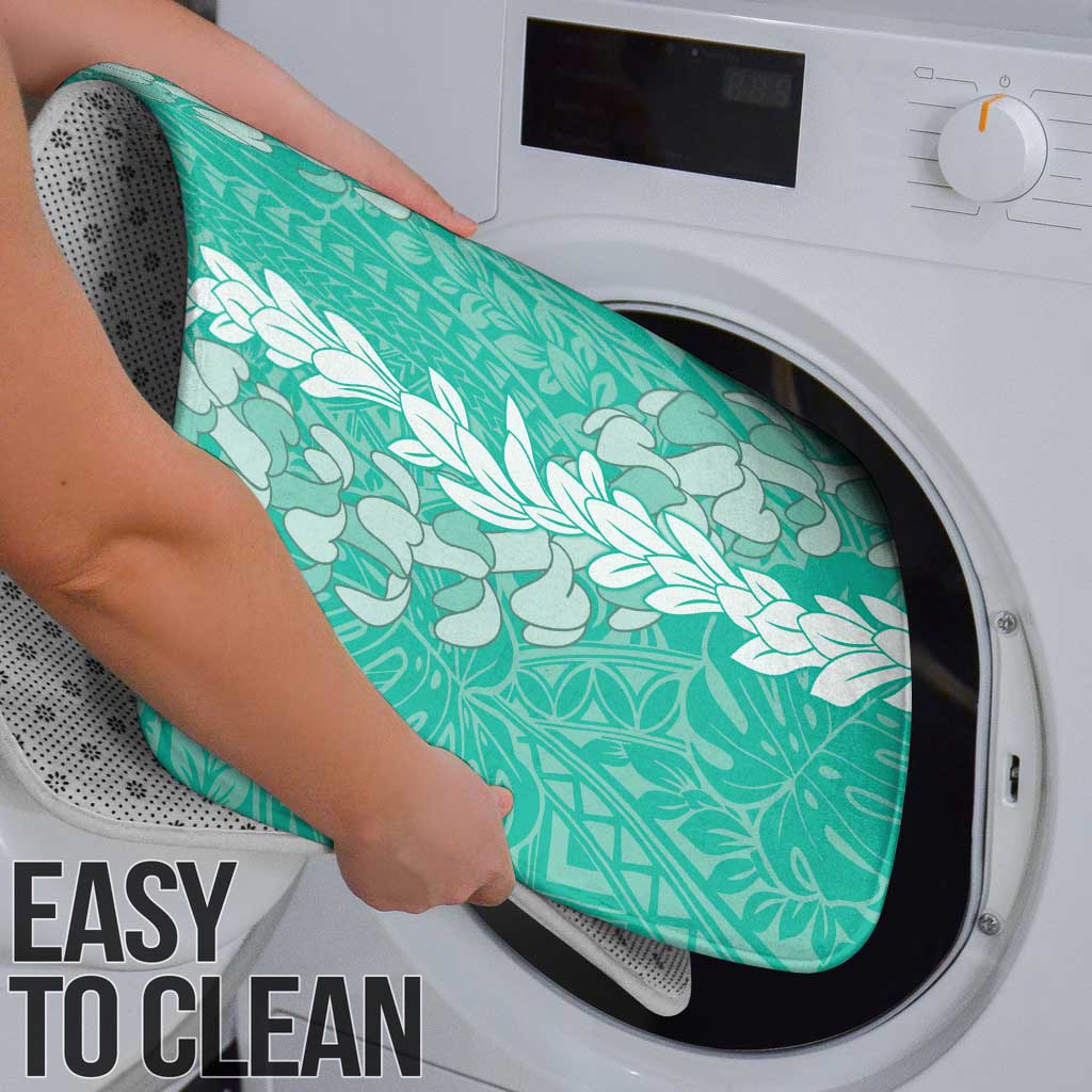 Puakenikeni and Maile Lei Bathroom Set Sage Green Double Strand Lei - Polynesian Pride