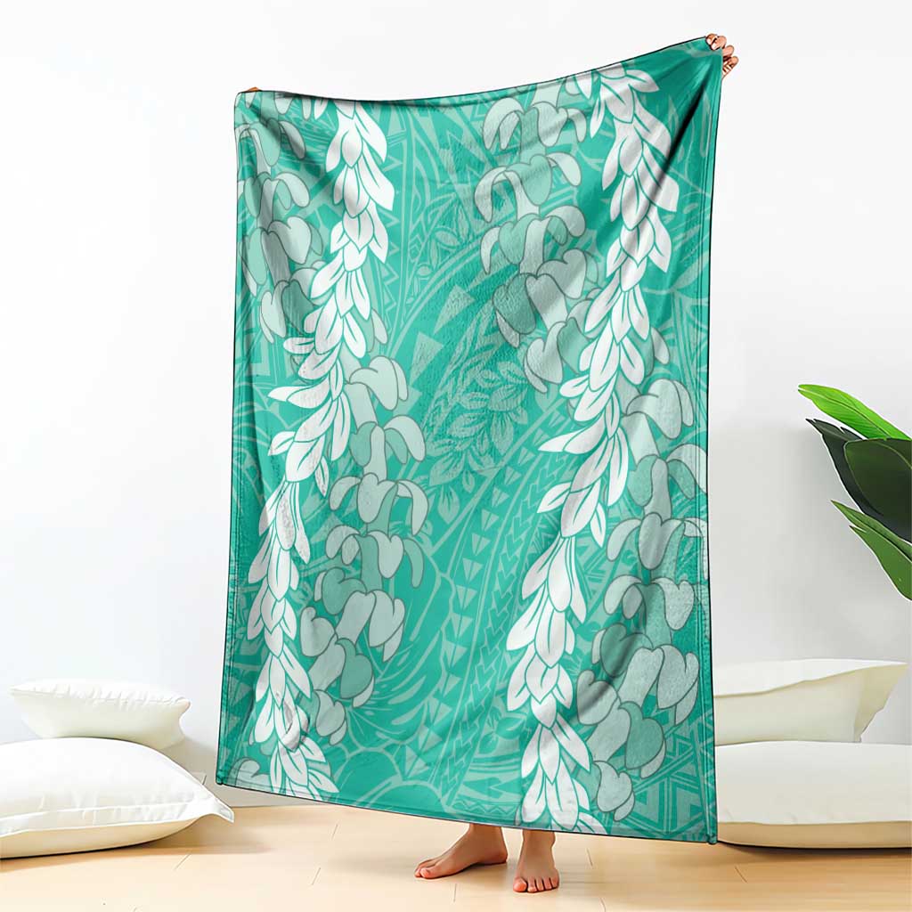 Puakenikeni and Maile Lei Blanket Sage Green Double Strand Lei