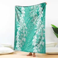 Puakenikeni and Maile Lei Blanket Sage Green Double Strand Lei