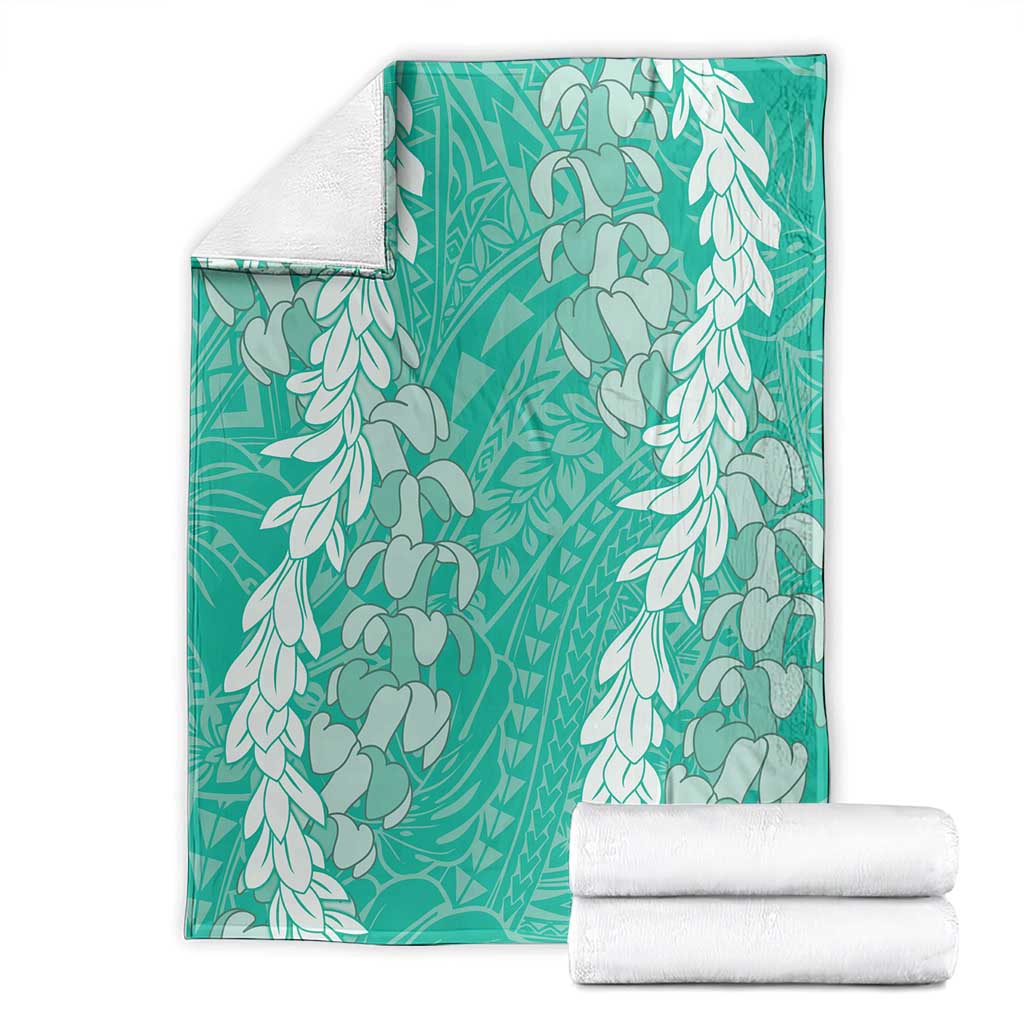 Puakenikeni and Maile Lei Blanket Sage Green Double Strand Lei