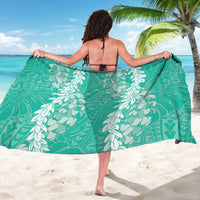 Puakenikeni and Maile Lei Sarong Sage Green Double Strand Lei