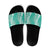 Puakenikeni and Maile Lei Slide Sandals Sage Green Double Strand Lei - Polynesian Pride