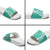 Puakenikeni and Maile Lei Slide Sandals Sage Green Double Strand Lei - Polynesian Pride