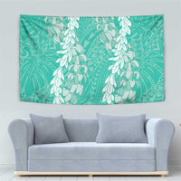 Puakenikeni and Maile Lei Tapestry Sage Green Double Strand Lei