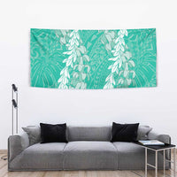 Puakenikeni and Maile Lei Tapestry Sage Green Double Strand Lei