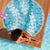 Blue Puakenikeni and Maile Lei Beach Blanket Hawaiian Style Tribal Tapa Double Strand Lei