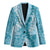 Blue Puakenikeni and Maile Lei Blazer Hawaiian Style Tribal Tapa Double Strand Lei - Polynesian Pride