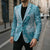 Blue Puakenikeni and Maile Lei Blazer Hawaiian Style Tribal Tapa Double Strand Lei - Polynesian Pride