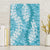 Blue Puakenikeni and Maile Lei Canvas Wall Art Hawaiian Style Tribal Tapa Double Strand Lei