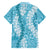 Blue Puakenikeni and Maile Lei Family Matching Off The Shoulder Long Sleeve Dress and Hawaiian Shirt Hawaiian Style Tribal Tapa Double Strand Lei