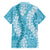 Blue Puakenikeni and Maile Lei Family Matching Puletasi and Hawaiian Shirt Hawaiian Style Tribal Tapa Double Strand Lei