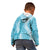 Blue Puakenikeni and Maile Lei Kid Hoodie Hawaiian Style Tribal Tapa Double Strand Lei