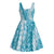 Blue Puakenikeni and Maile Lei Midi Dress Hawaiian Style Tribal Tapa Double Strand Lei - Polynesian Pride