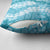 Blue Puakenikeni and Maile Lei Pillow Cover Hawaiian Style Tribal Tapa Double Strand Lei - Polynesian Pride