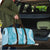 Blue Puakenikeni and Maile Lei Travel Bag Hawaiian Style Tribal Tapa Double Strand Lei - Polynesian Pride