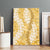 Gold Puakenikeni and Maile Lei Canvas Wall Art Hawaiian Style Tribal Tapa Double Strand Lei