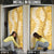 Gold Puakenikeni and Maile Lei Door Cover Hawaiian Style Tribal Tapa Double Strand Lei - Polynesian Pride