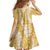 Gold Puakenikeni and Maile Lei Family Matching Puletasi and Hawaiian Shirt Hawaiian Style Tribal Tapa Double Strand Lei