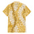 Gold Puakenikeni and Maile Lei Family Matching Puletasi and Hawaiian Shirt Hawaiian Style Tribal Tapa Double Strand Lei