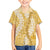 Gold Puakenikeni and Maile Lei Family Matching Puletasi and Hawaiian Shirt Hawaiian Style Tribal Tapa Double Strand Lei