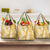 Gold Puakenikeni and Maile Lei Grocery Bag Hawaiian Style Tribal Tapa Double Strand Lei