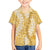 Gold Puakenikeni and Maile Lei Kid Hawaiian Shirt Hawaiian Style Tribal Tapa Double Strand Lei