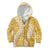 Gold Puakenikeni and Maile Lei Kid Hoodie Hawaiian Style Tribal Tapa Double Strand Lei