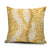Gold Puakenikeni and Maile Lei Pillow Cover Hawaiian Style Tribal Tapa Double Strand Lei - Polynesian Pride