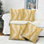 Gold Puakenikeni and Maile Lei Pillow Cover Hawaiian Style Tribal Tapa Double Strand Lei - Polynesian Pride