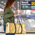 Gold Puakenikeni and Maile Lei Travel Bag Hawaiian Style Tribal Tapa Double Strand Lei - Polynesian Pride