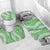 Green Puakenikeni and Maile Lei Bathroom Set Hawaiian Style Tribal Tapa Double Strand Lei - Polynesian Pride