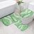 Green Puakenikeni and Maile Lei Bathroom Set Hawaiian Style Tribal Tapa Double Strand Lei - Polynesian Pride