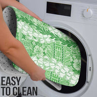 Green Puakenikeni and Maile Lei Bathroom Set Hawaiian Style Tribal Tapa Double Strand Lei - Polynesian Pride