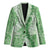 Green Puakenikeni and Maile Lei Blazer Hawaiian Style Tribal Tapa Double Strand Lei - Polynesian Pride