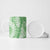 Green Puakenikeni and Maile Lei Ceramic Mug Hawaiian Style Tribal Tapa Double Strand Lei - Polynesian Pride