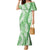 Green Puakenikeni and Maile Lei Family Matching Mermaid Dress and Hawaiian Shirt Hawaiian Style Tribal Tapa Double Strand Lei