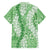 Green Puakenikeni and Maile Lei Family Matching Off Shoulder Maxi Dress and Hawaiian Shirt Hawaiian Style Tribal Tapa Double Strand Lei
