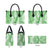 Green Puakenikeni and Maile Lei Leather Bag Hawaiian Style Tribal Tapa Double Strand Lei - Polynesian Pride