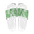 Green Puakenikeni and Maile Lei Slide Sandals Hawaiian Style Tribal Tapa Double Strand Lei - Polynesian Pride