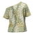 Vintage Puakenikeni and Maile Lei Cross Shoulder Shirt Hawaiian Style Tribal Tapa Double Strand Lei - Polynesian Pride