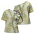 Vintage Puakenikeni and Maile Lei Cross Shoulder Shirt Hawaiian Style Tribal Tapa Double Strand Lei - Polynesian Pride