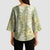 Vintage Puakenikeni and Maile Lei Kimono Sleeve Blouse Hawaiian Style Tribal Tapa Double Strand Lei - Polynesian Pride