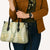 Vintage Puakenikeni and Maile Lei Leather Bag Hawaiian Style Tribal Tapa Double Strand Lei - Polynesian Pride